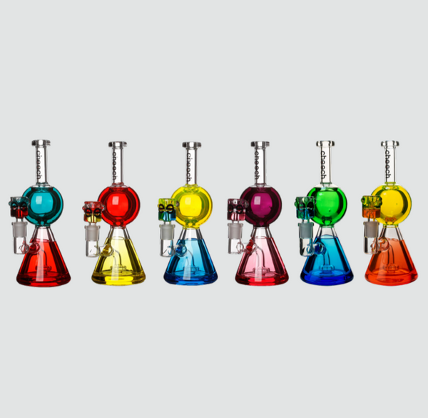 9" Long Neck Glycerin Ball with Perc - Petes Pipe Shop